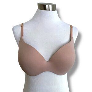 Victorias Secret 32DD Bra Beige Incredible Perfect Shape Padded Underwire Tshirt